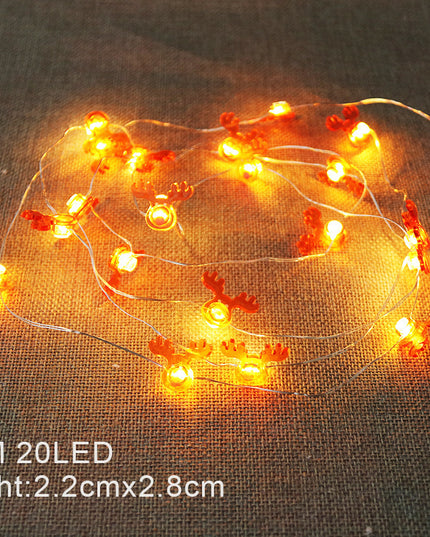 Christmas Decoration Light LED String Lights Santa Claus Snowflakes Pumpkin Lantern Ghost Halloween Christmas For Home Decor