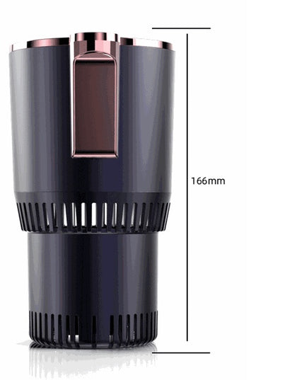 2 In1 Car Heating Cooling Cup 12V Smart Car Cup Holder Digital Temperature Display Drink Cup Warmer Cooler Mini Car Refrigerator