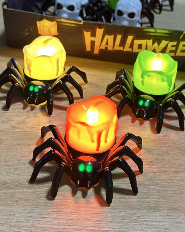 Halloween Decoration Spider Night Lights Party Supplies Decoration Props Bar, Haunted House, Horror Party Accessories