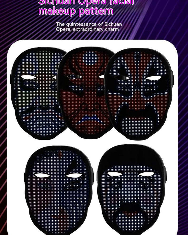 Halloween LED Luminous Face Masks - Here 4 you