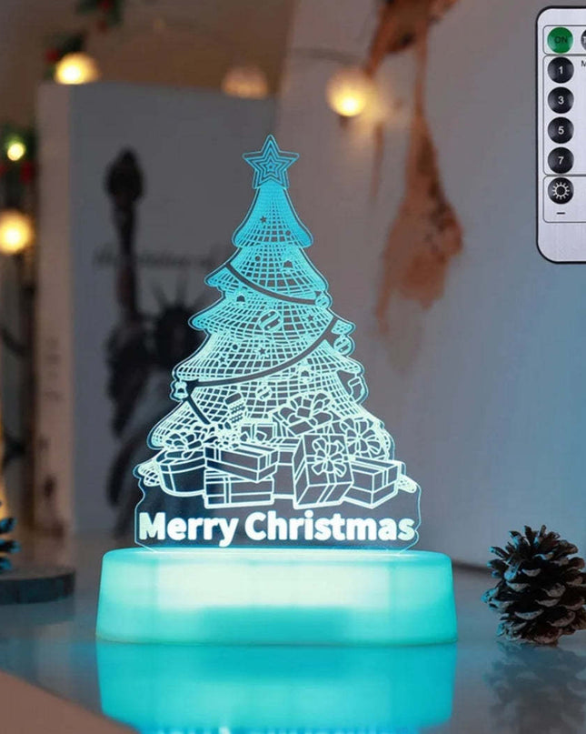 Christmas Decoration 3D Lamp Acrylic LED Night Lights