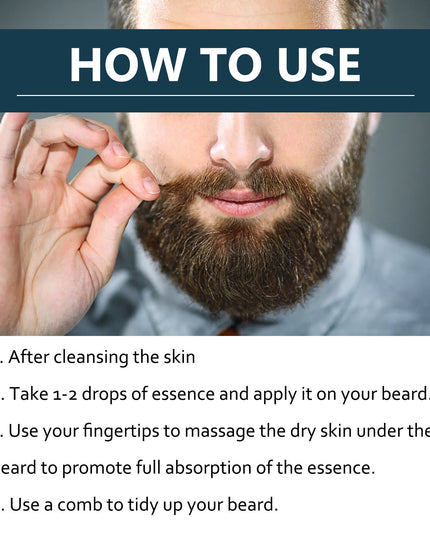 Beard Care Solution Gentle And Shine Men's Beard Strong Beard Root