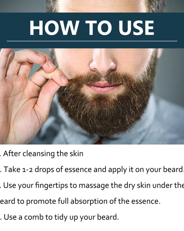 Beard Care Solution Gentle And Shine Men's Beard Strong Beard Root