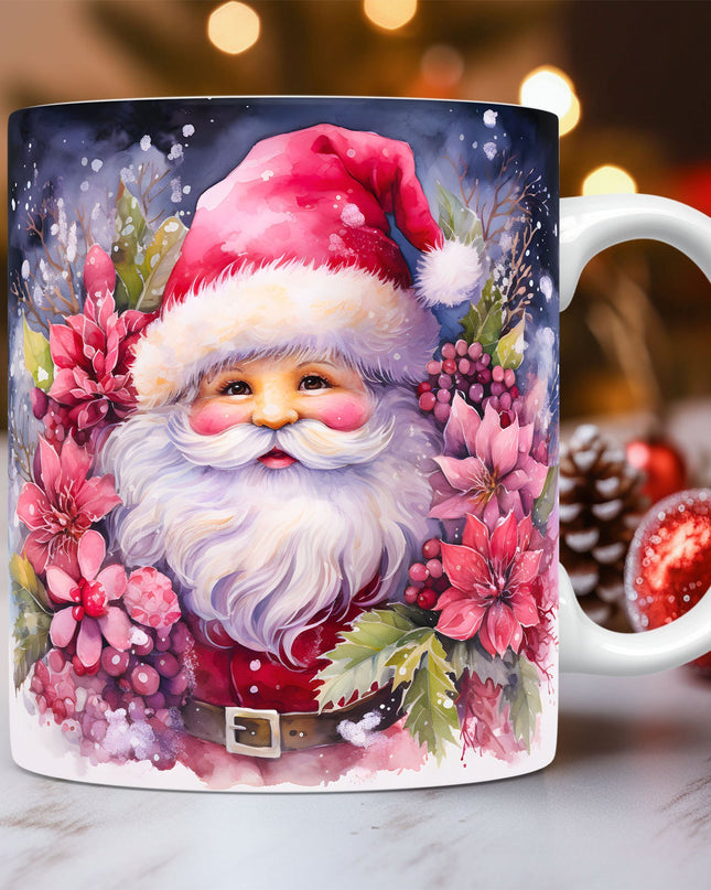 Christmas Theme Ceramic Mug 3D Santa Claus Coffee Cup Kitchen Gadgets