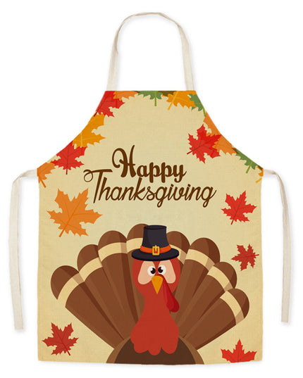 Thanksgiving Apron Turkey Pumpkin Creative Kitchen