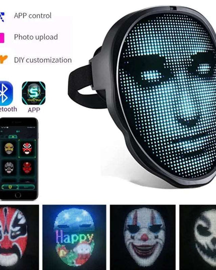 Halloween LED Luminous Face Masks - Here 4 you