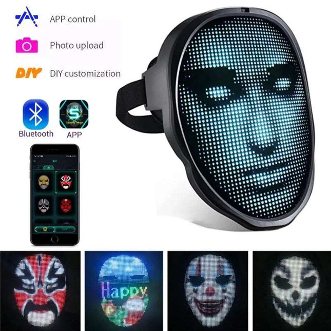 Halloween LED Luminous Face Masks - Here 4 you