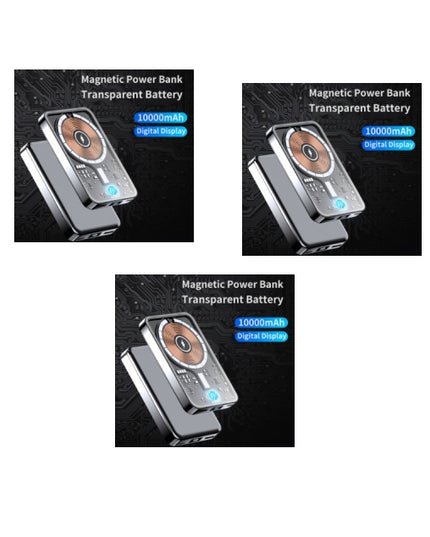 Transparent Magnetic Power Bank 22.5W Fast Charge
