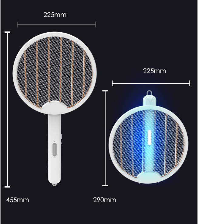 USB Electric Shock Charging Folding Mosquito Swatter - Here 4 you