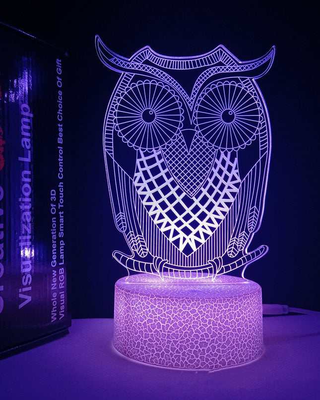 Usb Plug-in Remote Control 3D Ambient Night Light - Here 4 you
