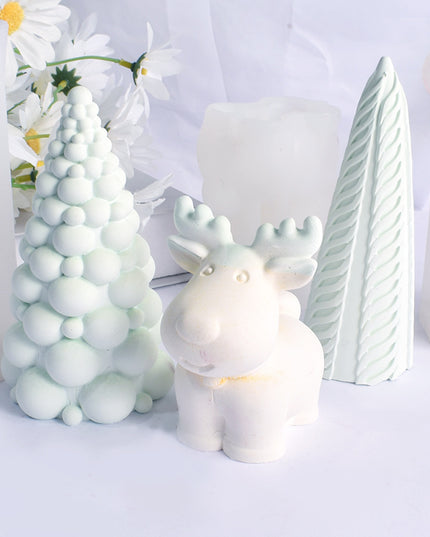 Christmas Three-dimensional Bubble Ball Christmas Tree Candle Mould
