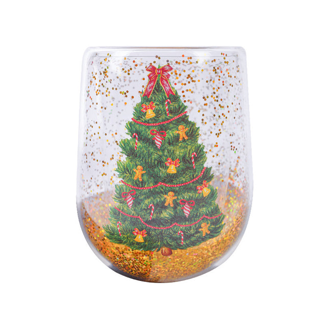 Christmas Glass Cup