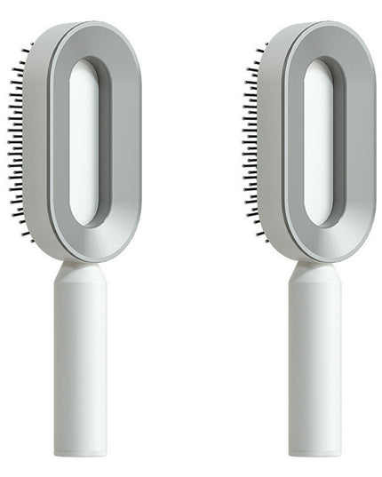 Self Cleaning Hair Brush For Women One-key Cleaning Hair Loss Airbag Massage Scalp Comb Anti-Static Hairbrush