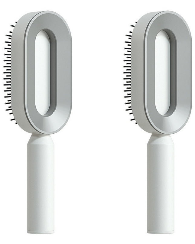 Self Cleaning Hair Brush For Women One-key Cleaning Hair Loss Airbag Massage Scalp Comb Anti-Static Hairbrush