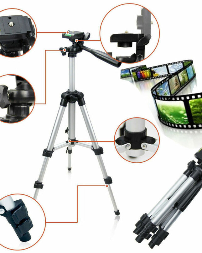 Professional Camera Tripod Stand Holder Mount For Cell Phone, Portable Tripod, Mobile Phone Live Stream Holder, Camera Tripod
