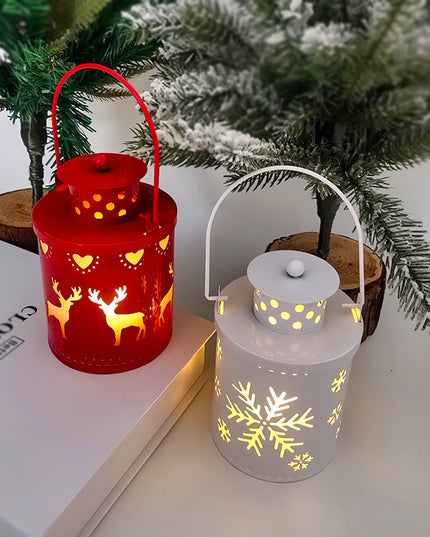 Christmas Candle Lights LED Small Lanterns Wind Lights Electronic Candles Nordic Style Creative Holiday Decoration Decorations