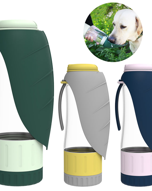 2 In 1 Foldable Multifunction Pet Dog Water Bottle - Here 4 you