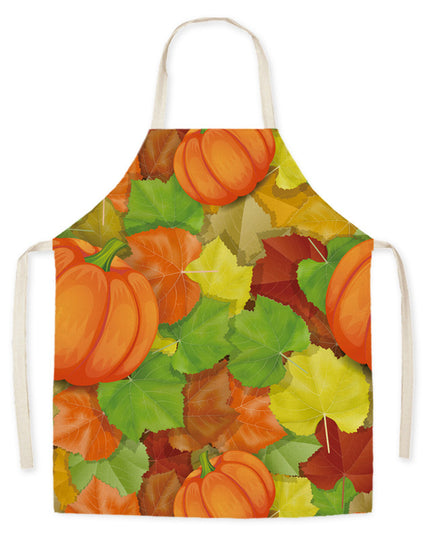 Thanksgiving Apron Turkey Pumpkin Creative Kitchen