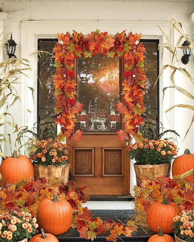 Thanksgiving Rattan Maple Rattan Decoration