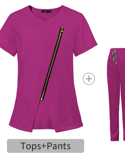 Short Sleeve Elastic Nurse Suit