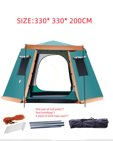 Outdoor 3-4-5-6 People Fully Automatic Camping Tent - Here 4 you