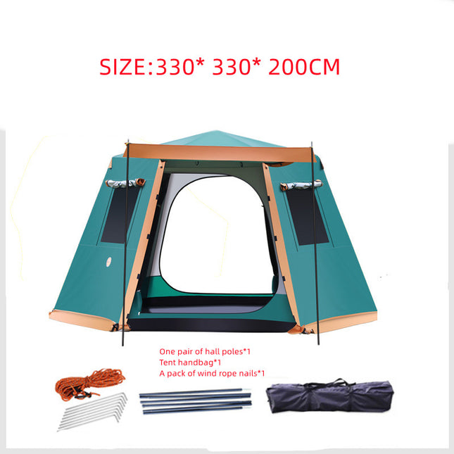 Outdoor 3-4-5-6 People Fully Automatic Camping Tent - Here 4 you