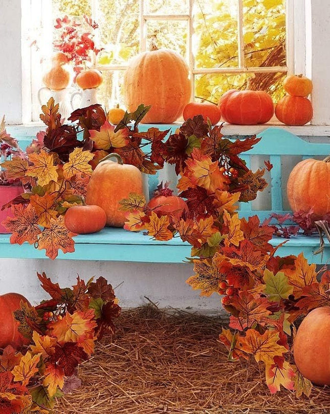 Thanksgiving Rattan Maple Rattan Decoration