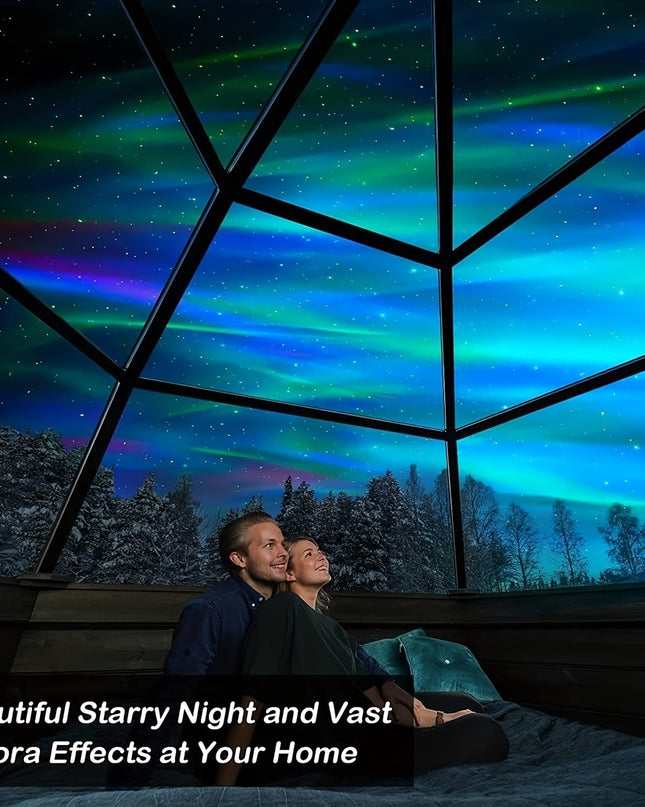2 In 1 Northern Lights And Ocean Wave Projector With 14 Effects Of Galaxy Light For Game Rooms, Parties, Light Projector For Bedroom, Led Light Projector For Room Home Decorations