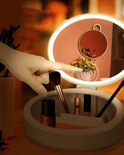 Girls LED Makeup Mirror Desktop - Here 4 you