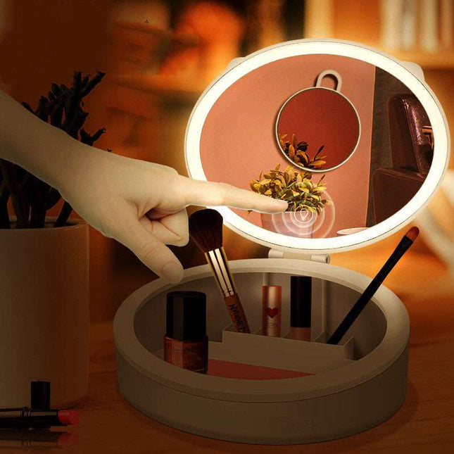 Girls LED Makeup Mirror Desktop - Here 4 you