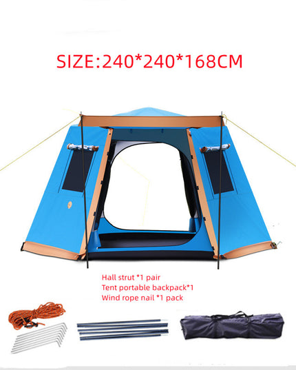 Outdoor 3-4-5-6 People Fully Automatic Camping Tent - Here 4 you
