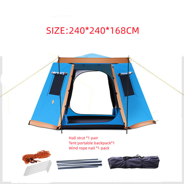 Outdoor 3-4-5-6 People Fully Automatic Camping Tent - Here 4 you