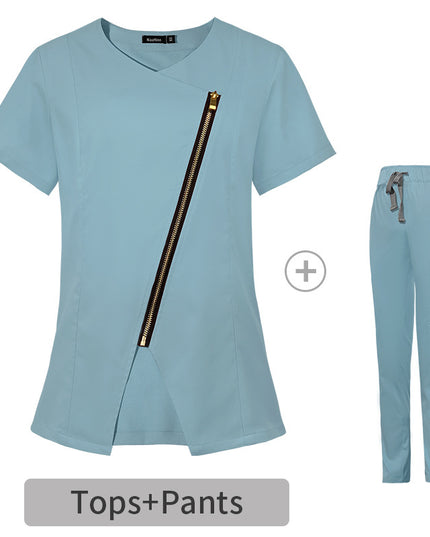 Short Sleeve Elastic Nurse Suit