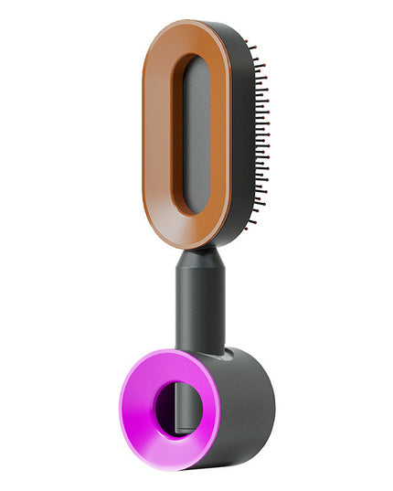 Self Cleaning Hair Brush For Women One-key Cleaning Hair Loss Airbag Massage Scalp Comb Anti-Static Hairbrush