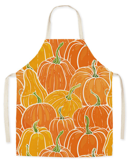 Thanksgiving Apron Turkey Pumpkin Creative Kitchen