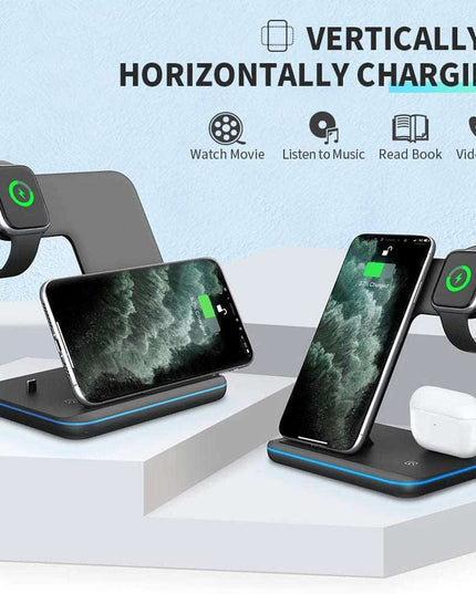 3 In 1 Compatible Wireless Mobile Phone Charger - Here 4 you