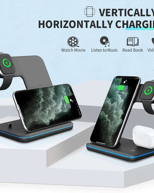 3 In 1 Compatible Wireless Mobile Phone Charger - Here 4 you