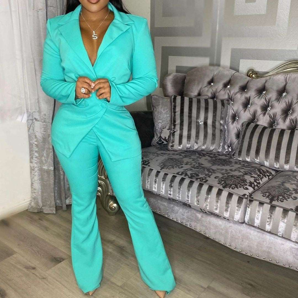 Fashion Casual Solid Color Suit - Here 4 you