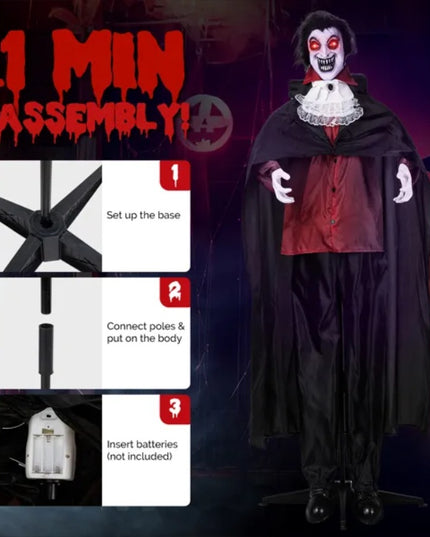 5.7ft Vampire Outdoor Halloween Decorations